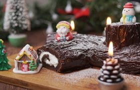 Cách làm bánh khúc cây Giáng sinh - Buche de noel