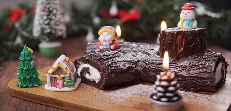 Cách làm bánh khúc cây Giáng sinh - Buche de noel