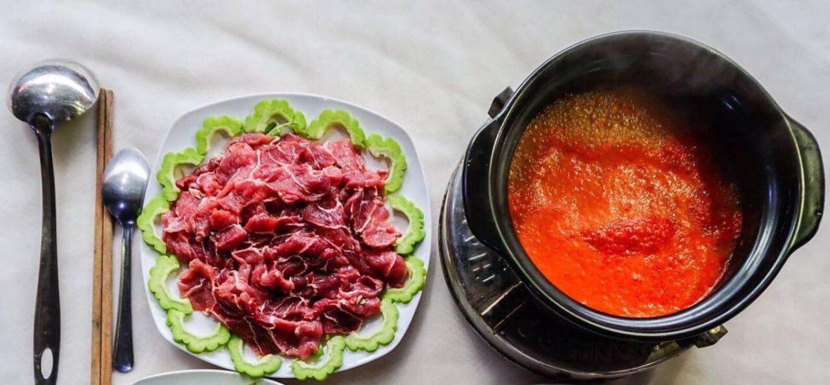 Hướng dẫn cách làm thịt bò nhúng ớt chua cay nóng hổi hấp dẫn