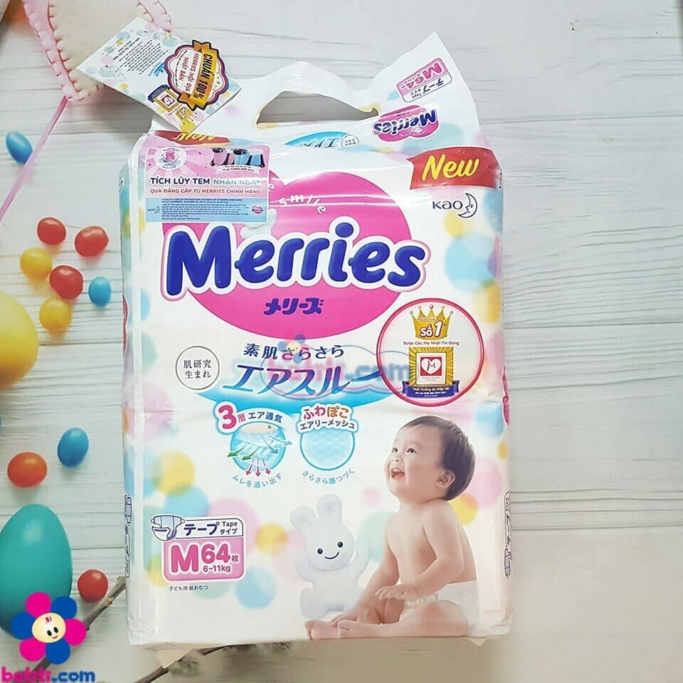 Tã dán Merries là một thương hiệu cao cấp đến từ Nhật Bản