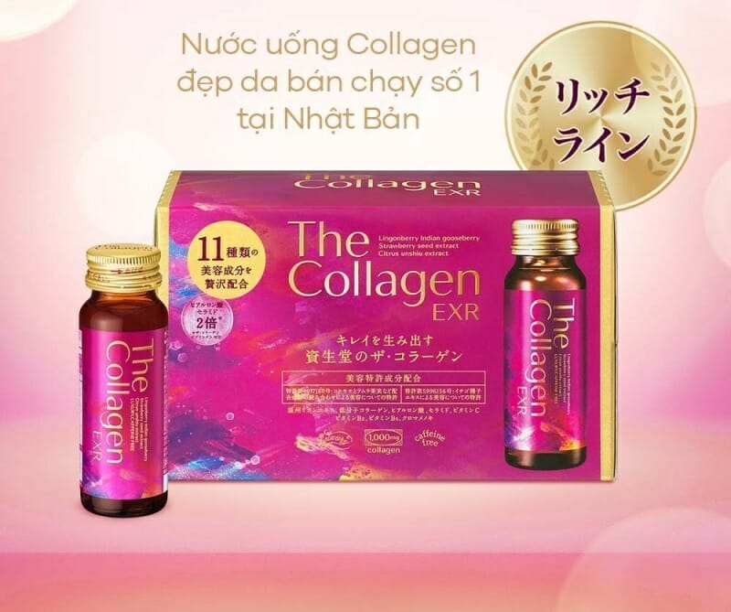 công dụng nước uống collagen Nhật Shiseido The Collagen EXR c