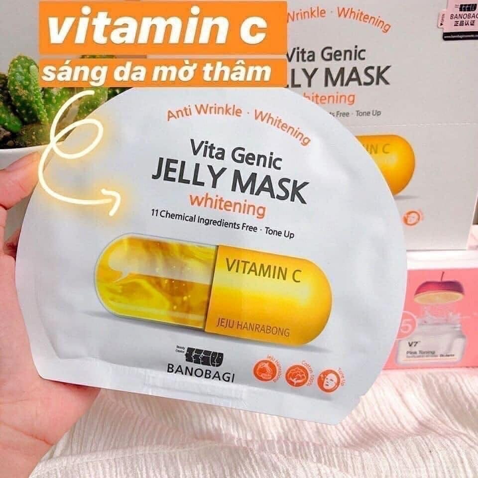 Mặt Nạ Đắp Mặt Dưỡng Da hình viên thuốc BANOBAGI Vita Genic Whitening Jelly Mask 300ml 