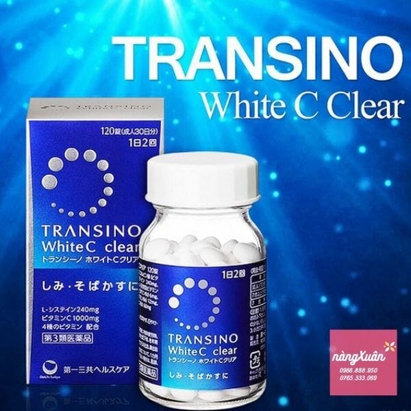 Viên uống trắng da Transino White C Clear 120 Viên ✿ Hàng Nhật ✿